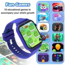 ERUN Smartwatch edukatif untuk anak-anak ini memiliki baterai berkapasitas tinggi 300mAh, kalkulator bawaan, dan berbagai permainan; juga dilengkapi dengan lampu LED, menjadikannya hadiah ideal untuk Halloween, Natal, dan ulang tahun. - View 5