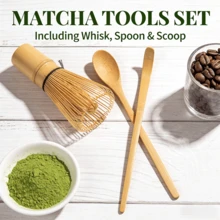 2-In-1 Matcha & Coffee Grinder Tool, Japanese Style Bamboo Matcha Whisk, Tea Ceremony Tool - Multicolor - View 12