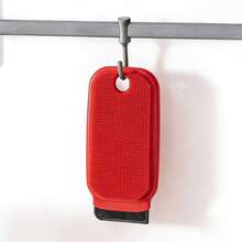 Bàn chải đa năng dùng cho rau củ quả, bàn chải làm sạch bằng silicon, dụng cụ loại bỏ bùn khoai lang, bàn chải chà khoai tây dẻo, dụng cụ nhà bếp. - Đỏ - Xem 1