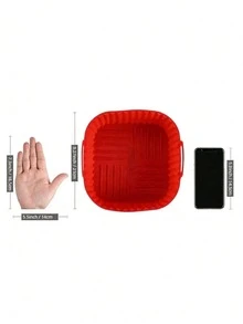 Bộ 1/2 chiếc, Thảm nướng silicon dùng cho nồi chiên không dầu, Thảm hấp silicon chịu nhiệt cao dùng trong gia đình, Khuôn nướng - Xem 8