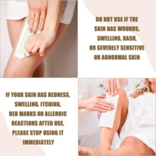 100/50pcs Disposable Thickened Non-Woven Wax Paper Strips, Hair Removal Accessory - White - View 4