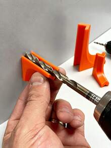 3pcs Drill Guide Rail | Vertical And Square Positioning Tool, V-Groove Design, More Durable Than Round Rail - Multicolor - View 2