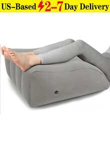 [Delivery Within 2-7 Days In The United States]1Pc Inflatable Leg And Knee Support Cushion, Elevates Legs, Wedge Pillow, Leg Support Pillow, Leg Elevation Pillow - Inflatable Wedge Pillow For Sleeping Leg Pillows For Sleeping Portable Leg Pillow, Gently Lifts Legs, Relaxes Muscles, Relieves Swelling, Inflatable Wedge Pillow, Inflatable Leg Pillow-45 Degree Wedge Leg Bolster Pillow Use In Bed, Travel, Camping, Sleep Leg Pillow, Portable Leg Pillow, Travel Essential, Vacation & Leisure Accessory, Valentines Gifts, Cruise Essentials, Valentines Gifts For Boyfriend, Vacation Essentials, Travel Must Haves, Airplane Travel Essentials, Travel Accesoires, Plane Essentials, College Essentials, Personalized Gifts, Beach Essentials, Cruise Ship Essentials(Grey) - Multicolor - View 1