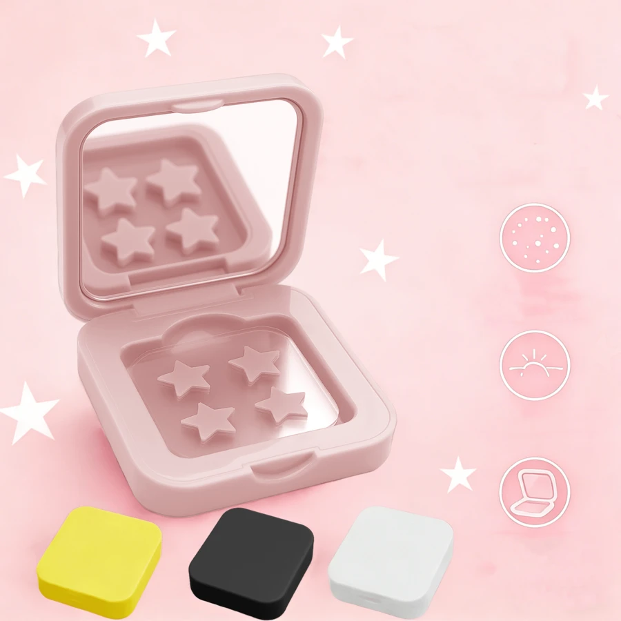 大圆点防水防汗面部贴纸，不易撕下 - 彩色 - 查看 1