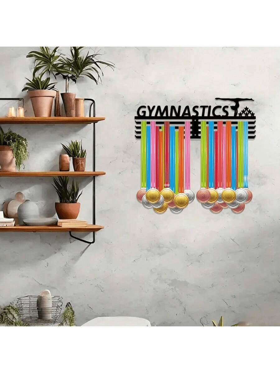 Sports Medal Display Rack, Storage Rack, Suitable For Sports Awards And Decorative Medals - A Perfect Choice For Football Players, Gymnasts, And Other Athletes - Black - View 1