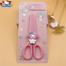 SANRIO 1 把肉桂卷造型不锈钢剪刀 - 可爱多功能手工布料剪刀，由 Coolomi 和 Yuguigou 设计，适用于办公室缝纫、易用美术用品、生日礼物、情人节礼物、婚礼礼物、旅行配件 - 卡通 - 查看 8