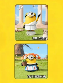 Boîte mystère Berryz World Series Minions POP MART - 12 figurines régulières + 1 figurine cachée, inspirée du thème de l'exploration mondiale, mettant en vedette de mini figurines dans des costumes régionaux, notamment le garde royal Dave, le Bob australien et la Mel aux fleurs de cerisier, fabriquées en vinyle détaillé avec des designs expressifs, idéal pour les fans de Minions, les collectionneurs de boîtes mystères, les voyageurs du monde et les chercheurs de cadeaux, parfait pour les anniversaires, les fêtes ou les collections - Multicolore - Voir 7