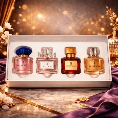 Fragrance World Women's Perfume Gift Set 4 X 30ml – Long-Lasting Eau De Parfum – Floral & Gourmand Fragrance – Gift For Women