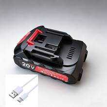 VERVEO Power Tool 20V Kunci Pas Dampak Tanpa Sikat 1000N.M Torsi Tinggi 1/2 Inci Tugas Berat Motor Tembaga Murni Perbaikan Rumah dan Mobil DIY, Pembongkaran Mur dan Ban Peningkatan Baterai Lithium Antarmuka TYP-C - Biru - View 11
