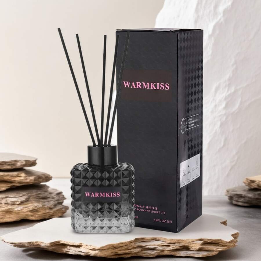 WarmKiss Adventure Miss 无焰香氛精油，持久花果香，家居及车载香薰机 - 黑色 - 查看 1