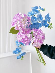 6 bông hoa cẩm tú cầu và lan nhân tạo dùng trang trí tường, phòng khách, phòng ngủ, đám cưới, tiệc tùng, bàn trang trí, nhà cửa, bàn làm việc, nhà bếp, bàn tiệc cưới, bàn trang trí, trung tâm bàn, văn phòng, vườn, ngoài trời, nhà cửa, sân vườn, thích hợp cho mùa xuân, hè, thu, đông. - Nhiều màu - Xem 7