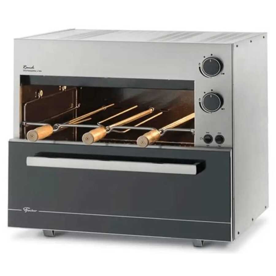 Churrasqueira Fischer  a Gás Glp Bancada e Embutir Ranch 3 Espetos Inox Bivolt - A - Visão 1