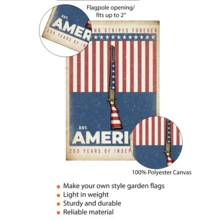 1pc Double Sided America 250th Garden Flag, Memorial Day, 1776-2026, 4th Of July, Flag Day, Independence Day, Festival Decor, Outdoor Decor, Est. 1776. - Vintage, Vintage, Poster, Patriotic Style, Home Living Room Bedroom Ofice Wall Decor, Birthday Party Decor - B - 查看 5