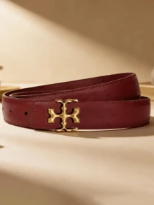 Cinturón de moda minimalista clásico para mujer con hebilla con letra, cinturón de cuero versátil de estilo europeo y americano para pantalones y trajes - Multicolor - Ver 3