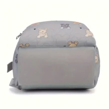 Oaoleer 1pc Multi Functional Travel Diaper Backpack Maternity Baby Diaper Changing Bag Large Capacity Waterproof Oxford Cloth Diaper Bag Backpack With Practical Pockets Stroller Compatible Cute Cartoon Design Ideal Mother's Day Gifts New Mom Gifts - Multicolor - View 6