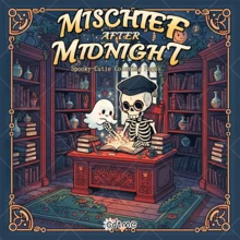 午夜恶作剧：可爱又惊悚的涂色书，大胆简约，极简主义大尺寸设计，助您放松身心，成人放松涂色书，24页单面手绘，极简图案设计，易于涂色，享受涂色的乐趣和成就感，送给朋友、家人或爱人的贴心礼物，适合节日、生日或任何特殊场合，也是返校文具用品。 - 午夜惡作劇 - 查看 12