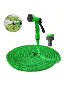 Разширяем магически маркуч за вода, 7 режима на пръскане, функция за водоструйка, идеален за почистване на градина, тревни площи и открито, модерен минималистичен дизайн, идеален за къпане на кучета и почистване на открито, основен продукт за грижа за домашни любимци | Регулируема дюза - Многоцветен - Преглед 12