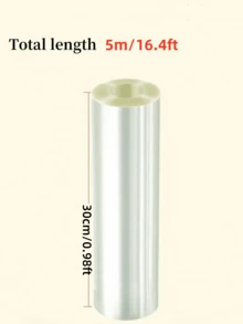 1 Roll Extra Long Transparent Cake Edging, Made Of PET Material, Cake Packaging Film, Used For Decorating Mousse, Chocolate Pastries, Baking Tools, Cake Decorations, Kitchen Supplies - Easily Make Delicious Cakes - White - View 13