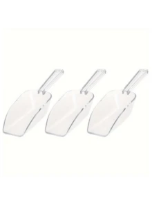 6支装迷你透明塑料厨房勺，多功能小冰淇淋勺，适用于自助餐、糖果、甜点、冰淇淋、蛋白粉、咖啡、茶等。 - 彩色 - 查看 5