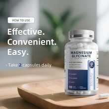 MM IMATCHME Magnesium Glycinate 850mg Capsules With L-Theanine, Chamomile & GABA For Sleep, Calmness, Muscle, Bone Health & Immune Support, Magnesium For Women And Men, Vegan, High-Absorption, 120 Count - 120 Count - View 5