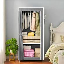 Simple Style Dustproof Fabric Zipper Wardrobe Organizer For Bedroom - 146X56X44 RANDOM - View 4