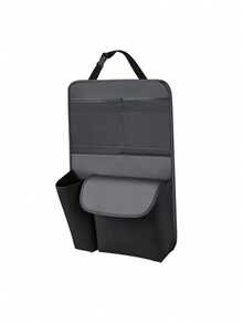 Car Seat Back Storage Bag - Multi-Pocket Design With Cup Holder, Waterproof PU Leather Material, Suitable For Sedan, SUV, Hatchback, Easy To Clean And Durable (Black) - Chair Back Storage Bag - View 12