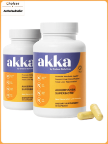 Akkermansia Superbiotic Supplement – Digestive Wellness & Nutritional Support With Resveratrol, Quercetin & Silymarin | Non-GMO | 60 Capsules (2 Bottles) - 2 Bottles - 查看 1