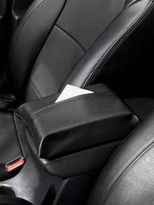 Caja de pañuelos de coche de cuero - Soporte universal para pañuelos colgante, adecuado para reposacabezas, parasol y apoyabrazos, sin olor, fácil de usar, se adapta a todos los coches, decoración interior del coche - bolsa de pañuelos - Ver 9