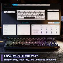 ATTACK SHARK X68HE 60% Mechanical Keyboard With Magnetic Switches | 8000Hz Polling Rate RT Function | PBT Keycaps RGB NKRO For Win/Mac - View 7