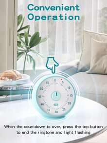 60分钟可视计时器，适用于教室、办公室、厨房、桌面，可用作儿童时间管理工具，静音运行，番茄钟计时器，行星图案 - 彩色 - 查看 5