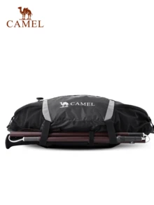 CAMEL CROWN Bolsa de cintura para deportes al aire libre, bolsa de pecho casual multifuncional, bolsa de hombro, bolsa cruzada, mochila práctica de múltiples secciones. - Fantasma negro - Ver 1