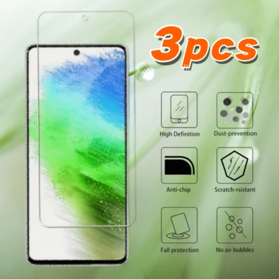 Bộ 3 miếng dán bảo vệ màn hình điện thoại độ phân giải cao, phù hợp với các dòng máy Galaxy A73 4G/5G, A72, A71 4G/5G, A71 5G UW, A56, A55, A55 5G, A54 5G, A54, A53 5G, A52, A52s 5G, A52 4G/5G, A51 4G/5G, A51 5GUW, A36, A35, A34, A34 5G, M51, M52 5G, M53 5G, M54, M54 5G, M55, M55 5G, M62, M34 5G, M35, M31S, F34 5G, F54, F55, F62, Note10 Lite, C55 5G, A21, A21S, A80, M11. A11, J4+, J6+, A6+ (2018), A6 (2018), A7 (2018), A8 (2018), A8+ (2018)