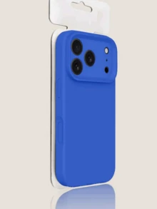 High-Quality Liquid Silicone Phone Case Compatible With IPhone 17 Pro Max, 17 Pro, 17 Air, 17, 16, 15, 14, 13, 12, 11 Pro Max Plus, Soft Touch Skin-Friendly Anti-Drop Protective Cover - Klein Blue - View 4