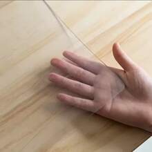 1.0mm Thick PVC Clear Tablecloth – Non-Slip, Oil-Resistant, Scratch-Resistant, Easy To Clean, Ideal For Dining Tables And Desks - Versatile Rectangular Tablecloth - White - View 7