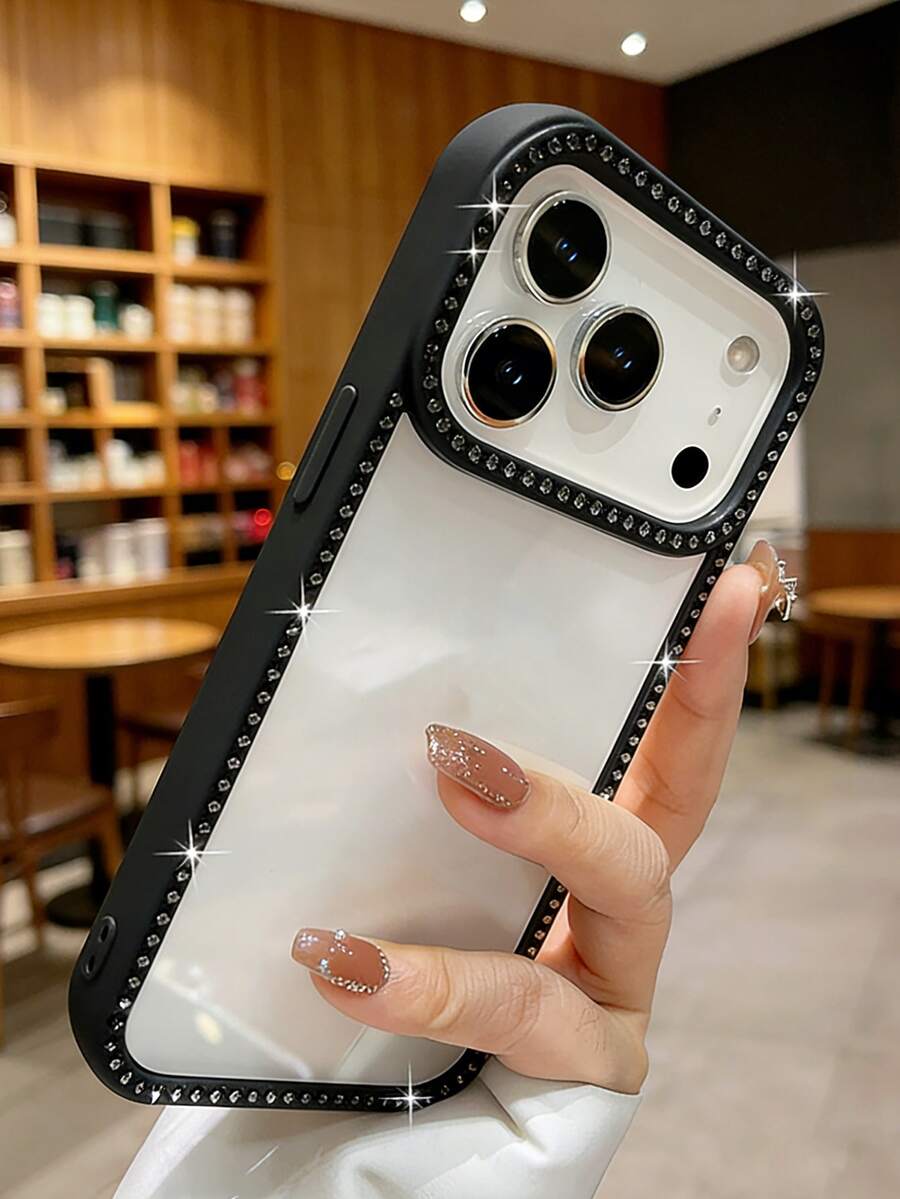 Ốp lưng điện thoại trong suốt đính đá lấp lánh sang trọng, tương thích với iPhone 17 Pro 17 16 Pro Max 16 Pro 16 15 Pro Max 15 Pro Max 15 Pro 15 14 Pro Max 14 Pro 14 13 Pro Max 13 Pro 13 Ốp lưng mềm chống sốc, quà tặng