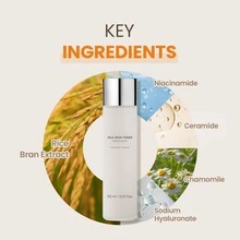 Tónico para la piel Tónico coreano ligero y lechoso rellenable con ceramida y péptido para hidratación, firmeza y soporte de la barrera - Blanco - Ver 4