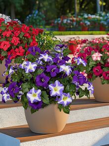 1 pieza Ramo artificial de campanilla, planta verde resistente a los rayos UV, 50cm/19.69in, adecuado para el hogar, oficina, fiesta, novia, boda, primavera, vacaciones, baño, sala de estar, dormitorio, arreglo floral DIY, jardinería, decoración de verano - Multicolor - Ver 3
