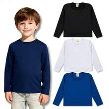 Set Of 2 Children's Thermal Sweatshirts, Fleece-Lined, Winter, For Boys And Girls - Autumn And Winter - Nhiều màu - Xem 2