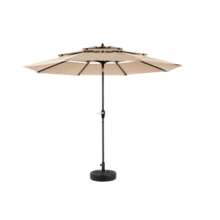 Patio Lounge Chair & Swing Chair - Khaki - View 2