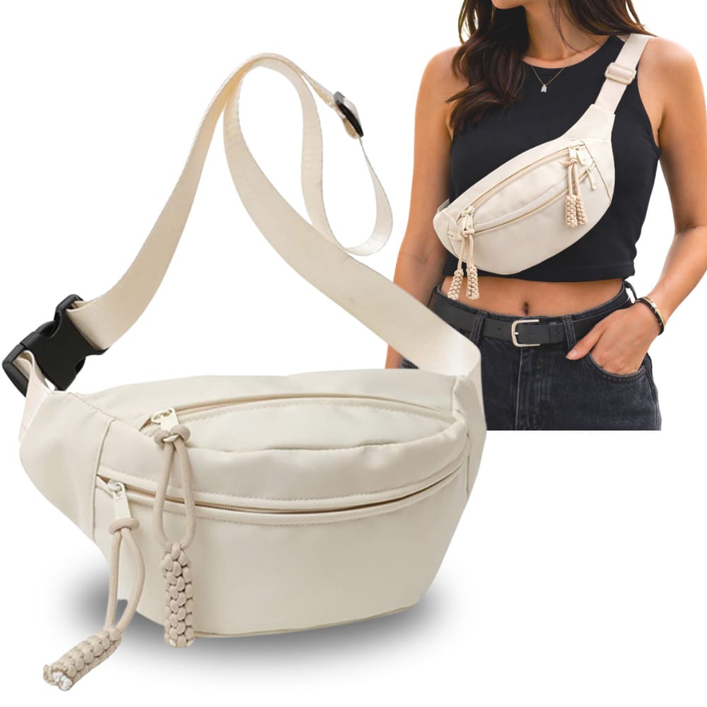 Crossbody Bag Shoulder Bag Waterproof Unisex Anti-Theft Women Men Multipurpose Carnival Notepad - Beige - View 1