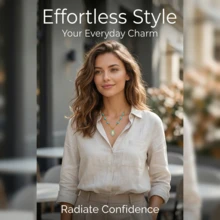 1pcWomen's Green Bead Rocket Drip Glue Necklace, Oval Flower Clavicle Chain Fashion Jewelry - hạt cườm - Xem 5