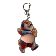 1pc 3D Corgi Keychain, Multifunctional Decorative Hanging Hook, Funny Gag Toy - Baby Blue - View 4