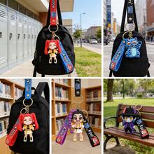 Hasbro 6个新款KPOP Derpy钥匙扣，人气女团卡通动漫3D人偶包包车挂件小礼物 - 彩色 - 查看 4