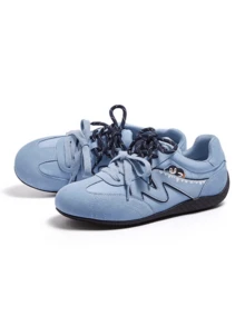 CAMEL CROWN Giày thể thao nữ mùa xuân kiểu Đức, giày chạy bộ nữ, giày casual, giày thể thao - Màu xanh lam - Xem 4