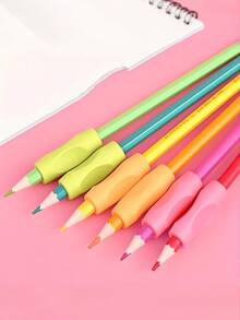 4/8pcs Ergonomic Pencil Grip Set - Colorful Writing Posture Correction Tools, Soft Design To Improve Posture And Comfort, Pencil Holders Great For Writing, Drawing, Office And School Supplies, Relieve Finger Fatigue, Multi-Color Back To School - A - View 4