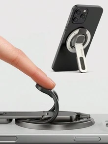 Giá đỡ điện thoại từ tính hai mặt xoay 360° - Có thể gập lại, thích hợp cho bảng điều khiển ô tô, nhà bếp, phòng tập thể dục, tương thích với tất cả các loại điện thoại thông minh. - Giá đỡ nhẫn - Xem 2