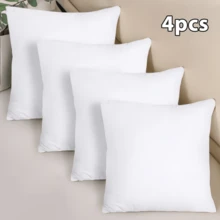 High Grade Fluffy Throw Pillow Inserts, Ultra Soft Square Pillow Inserts, Premium Hypoallergenic Cushion For Home Decor - White - View 7