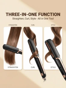 SOKANY1906 2-In-1 Hair Straightener & Curler, Negative Ion Steam Hair Straightener With Ceramic Plates - EU C Type Plug(220-240V) - View 6