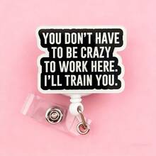 Funny Retractable D Card Holder Reel With Cute Cartoon Design,Teacher Nurse Hospital Badge Holder Office Lanyard Gift 1pc - A - View 7