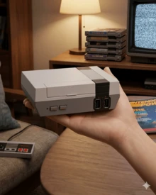 Consola Retro 8 Bits con 2 Controles – Juegos Clásicos Integrados para TV ️ - Tipo de Enchufe A Japonés (100V) - Ver 3